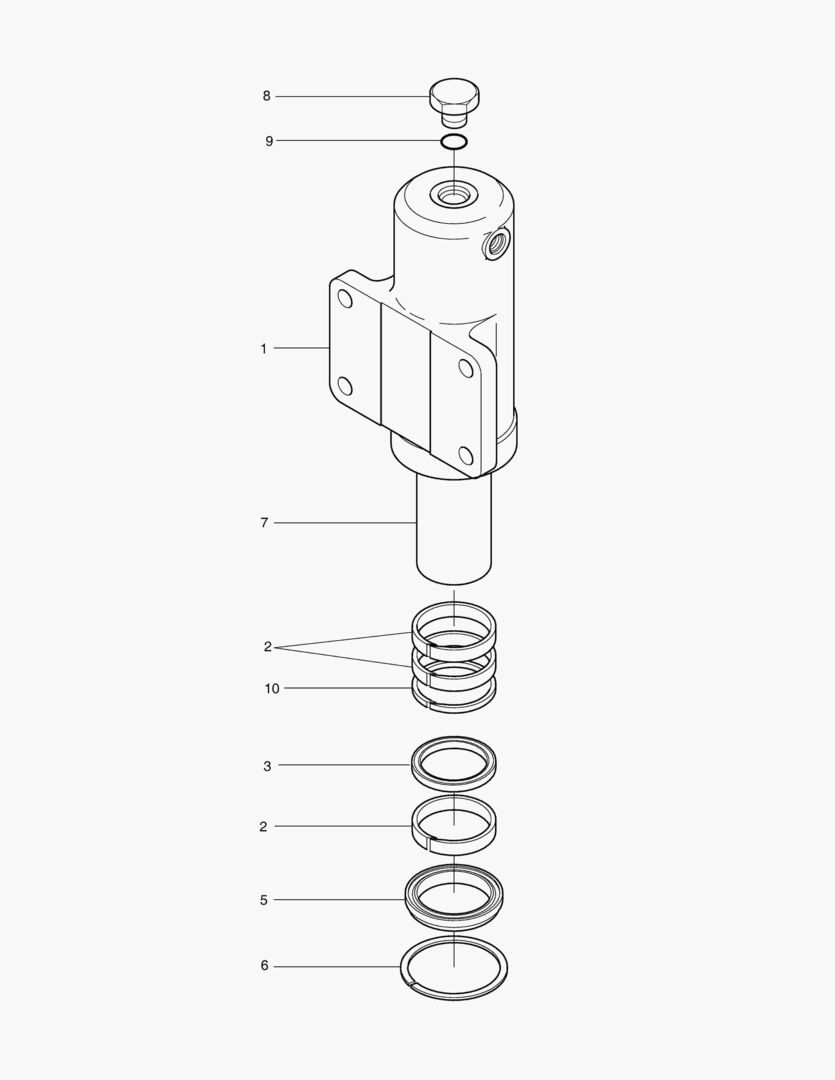 Спецтехника 4390 CHOCKING CYLINDER - R.H. [5001~10901] - главное фото