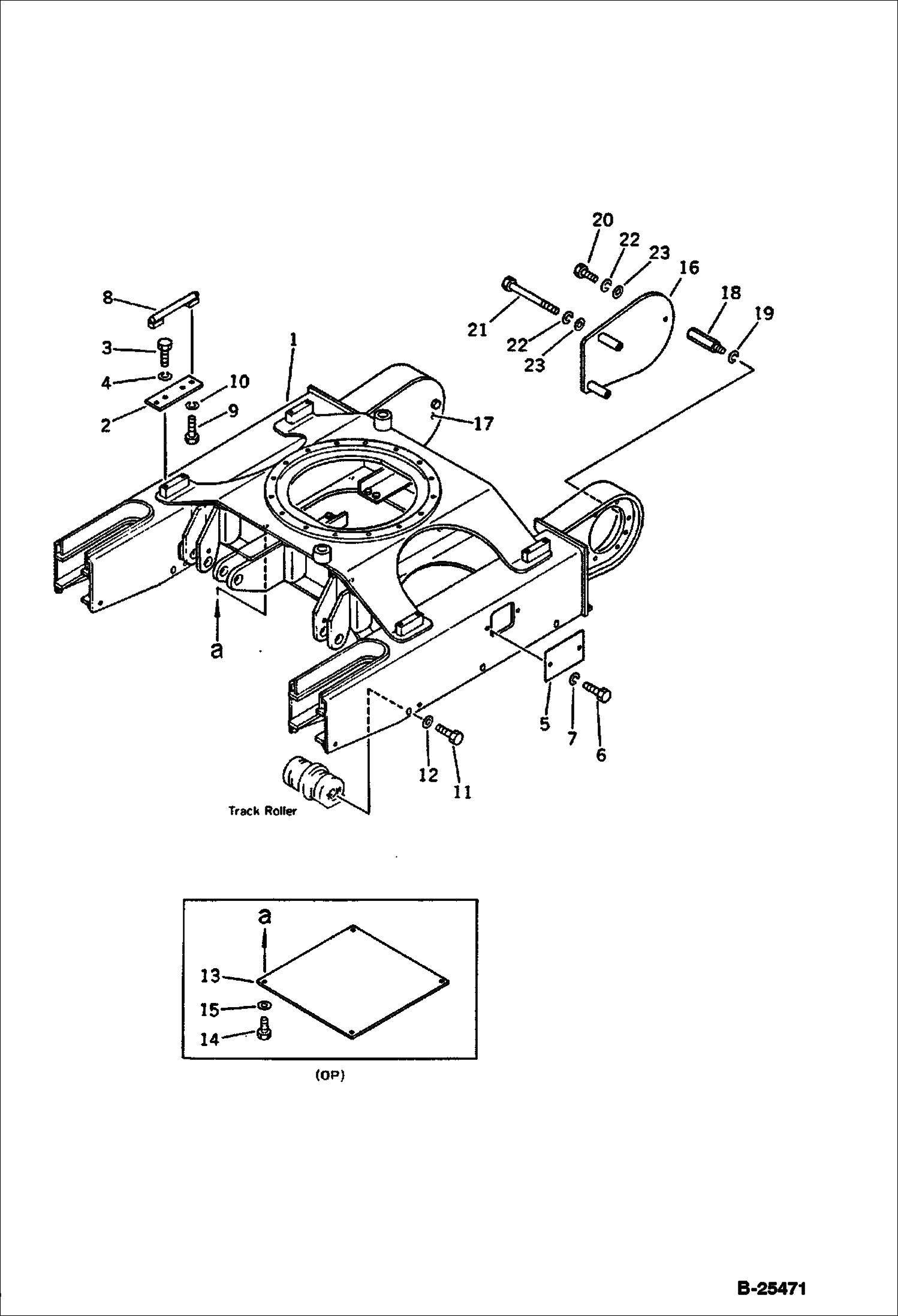 РАМА ГУСЕНИЦЫ (ДЛЯ РЕЗИНОВОГО БАШМАКА) (ОПЦИЯ)