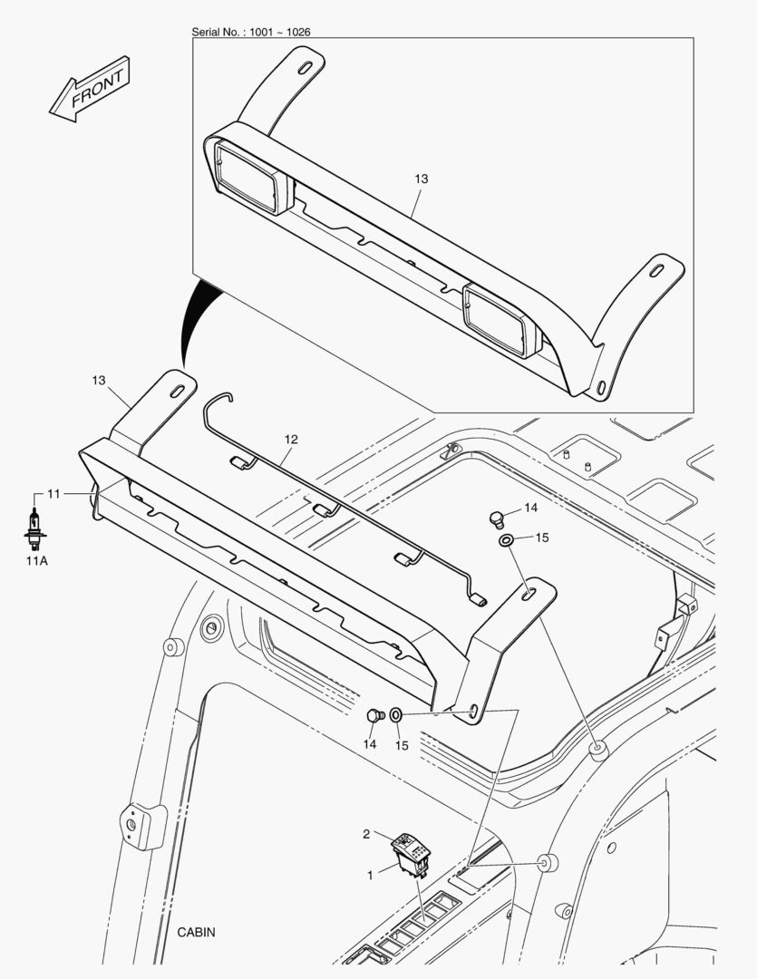 РАБОЧАЯ ФАРА(2-ЛАМПЫ)