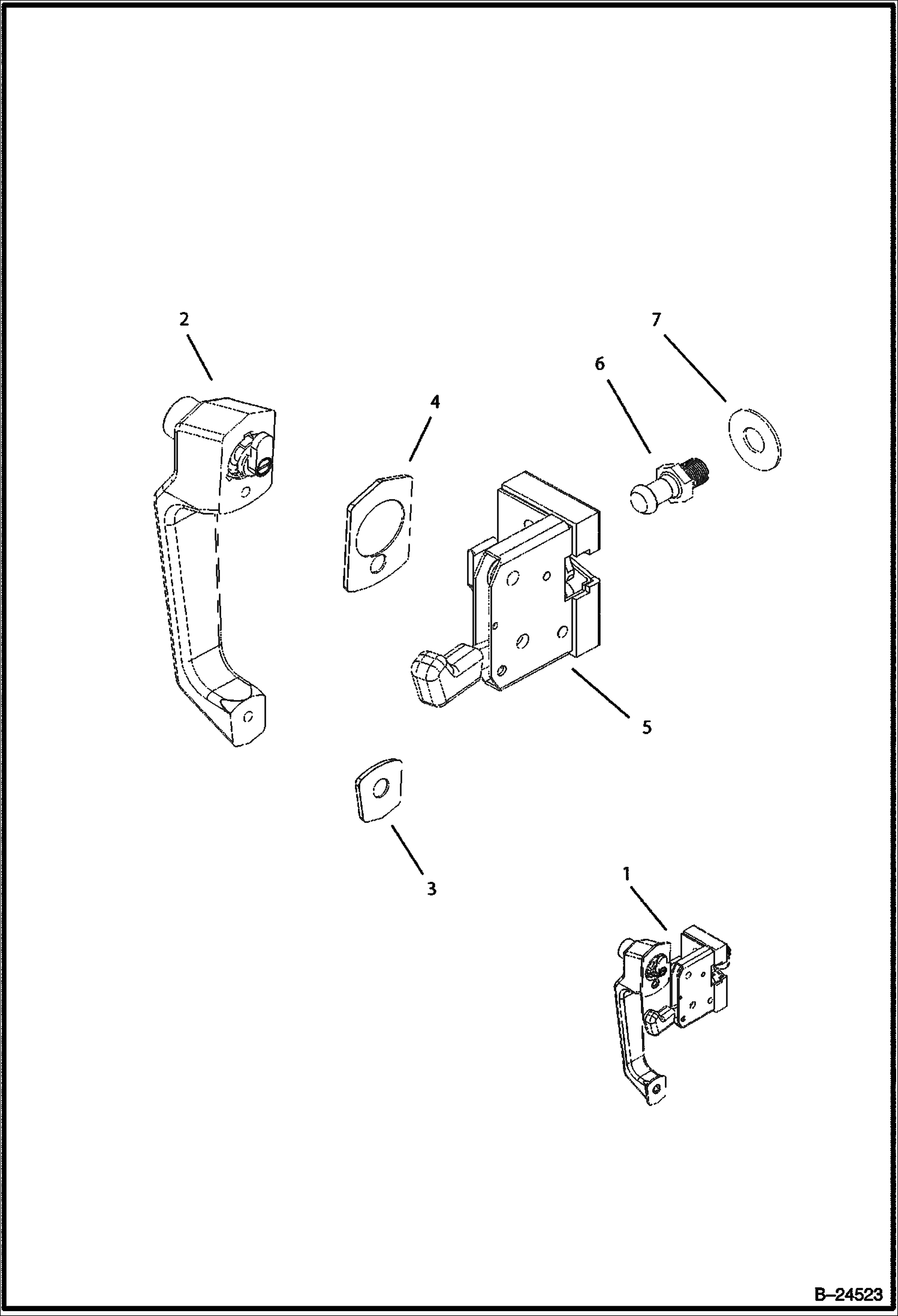 СИСТЕМА ЗАЩИТЫ ОТ ПАДАЮЩИХ ПРЕДМЕТОВ (FOPS) КАБИНЫ ЗАМОК - ЛЕВЫЙ