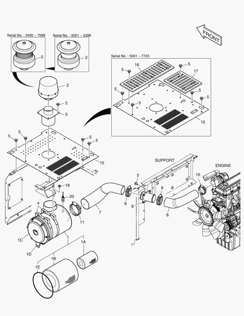1160 AIR CLEANER [5001~8942]