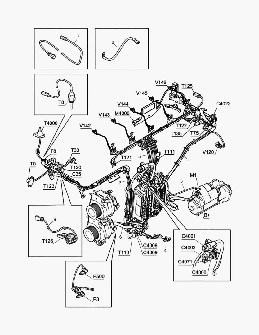 068 CABLE HARNESS,EMS,INJECTION SYSTEM