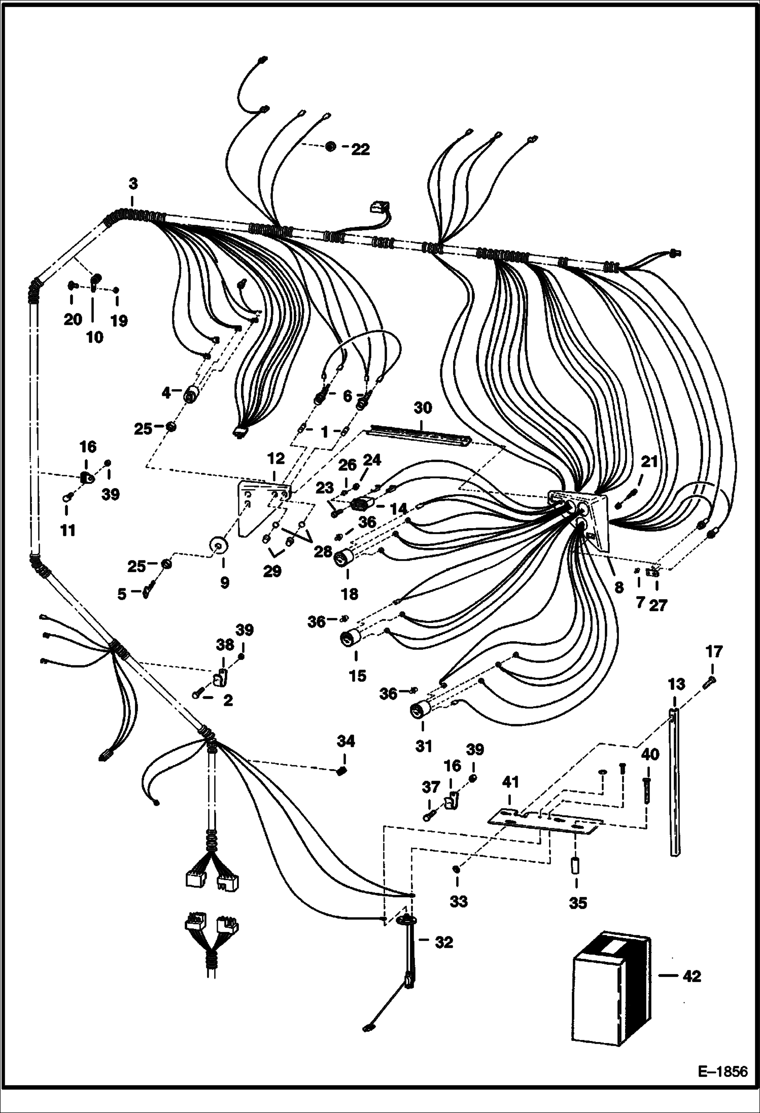 Схема ЭЛЕКТРОСХЕМА КАБИНЫ (СЕРИЙНЫЙ НОМЕР 13171 И ВЫШЕ)