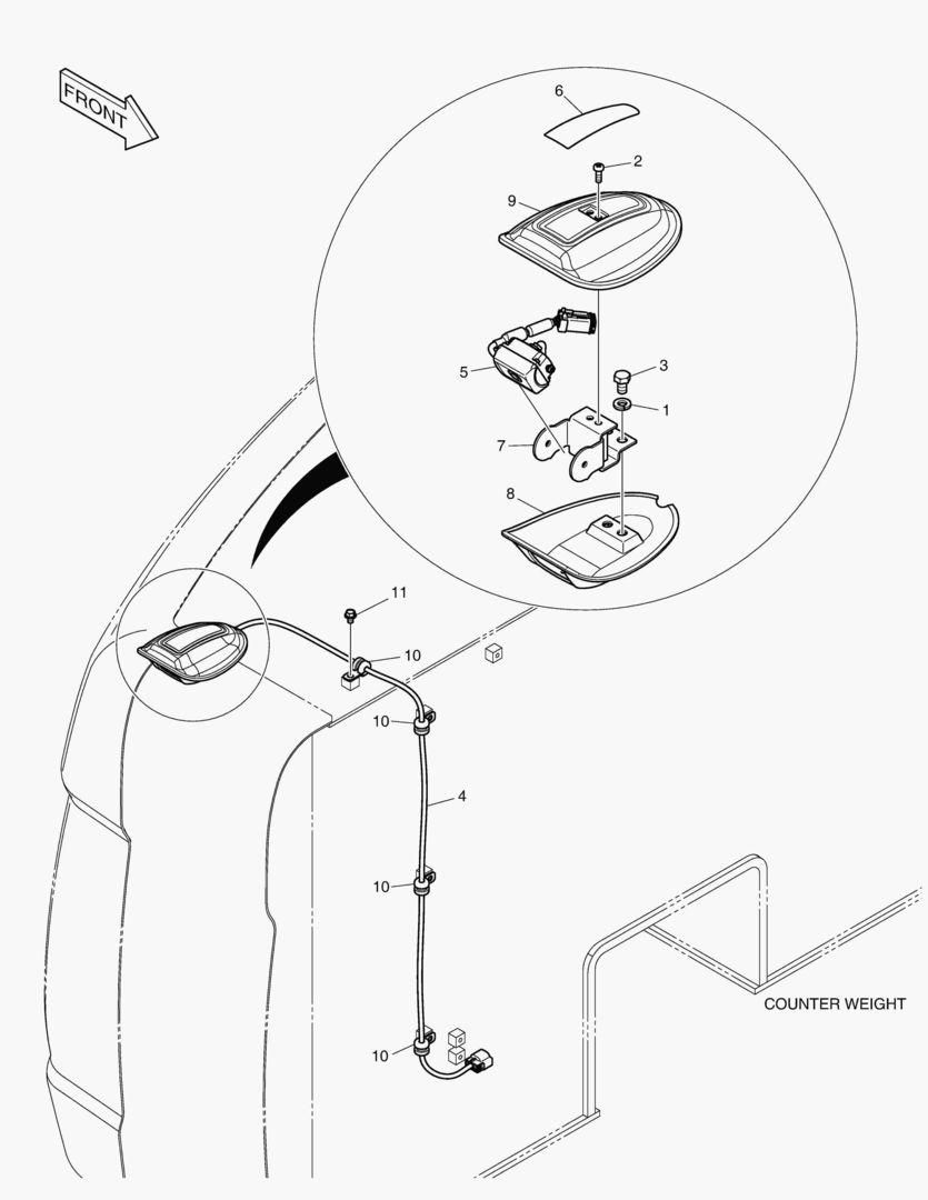 Схема КАМЕРА БОКОВОГО ВИДА