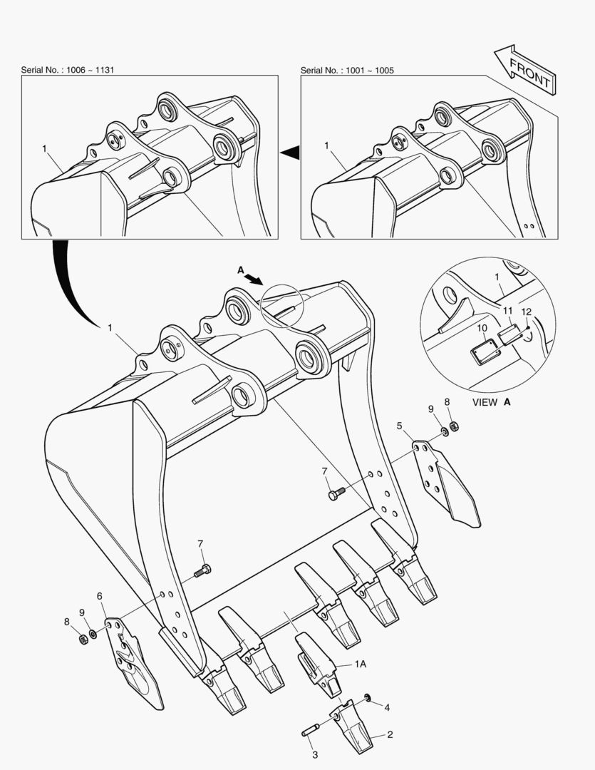 6960 BUCKET ASS`Y - 1.17mВі
