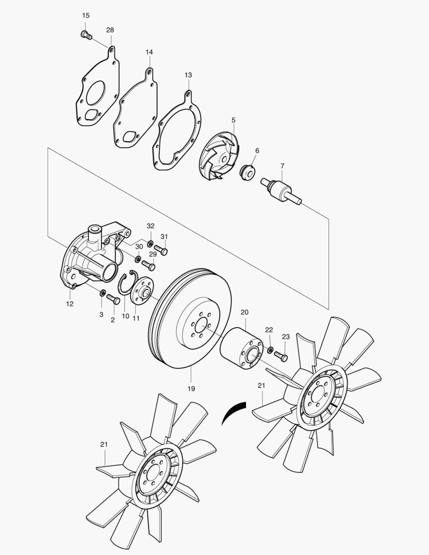 НАСОС ВОДЯНОГО ОХЛАЖДЕНИЯ