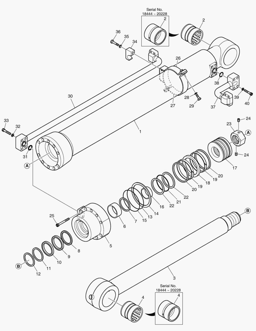 4261 BUCKET CYLINDER - ARM 2.9m [18444~]