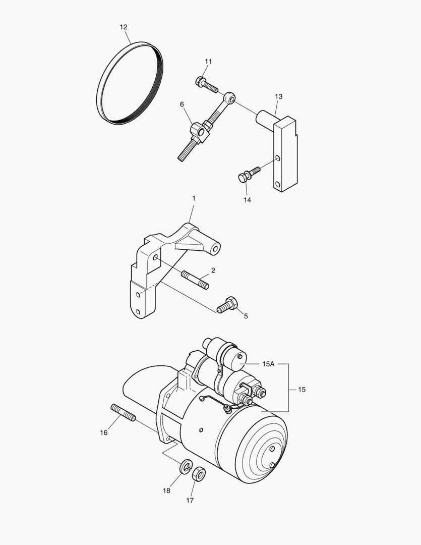 029 STARTER & ALTERNATOR MOUNTING