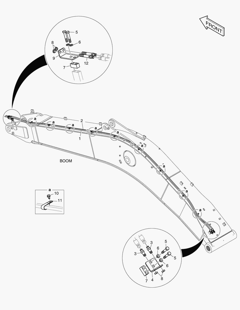6480 BOOM PIPING - QUICK CLAMP