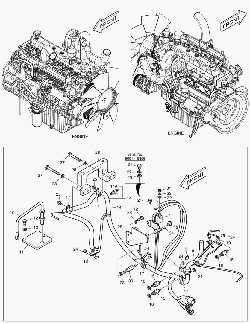 6620 ELECTRIC PARTS - ENGINE(ALTERNATOR-50A) [5001~5928]