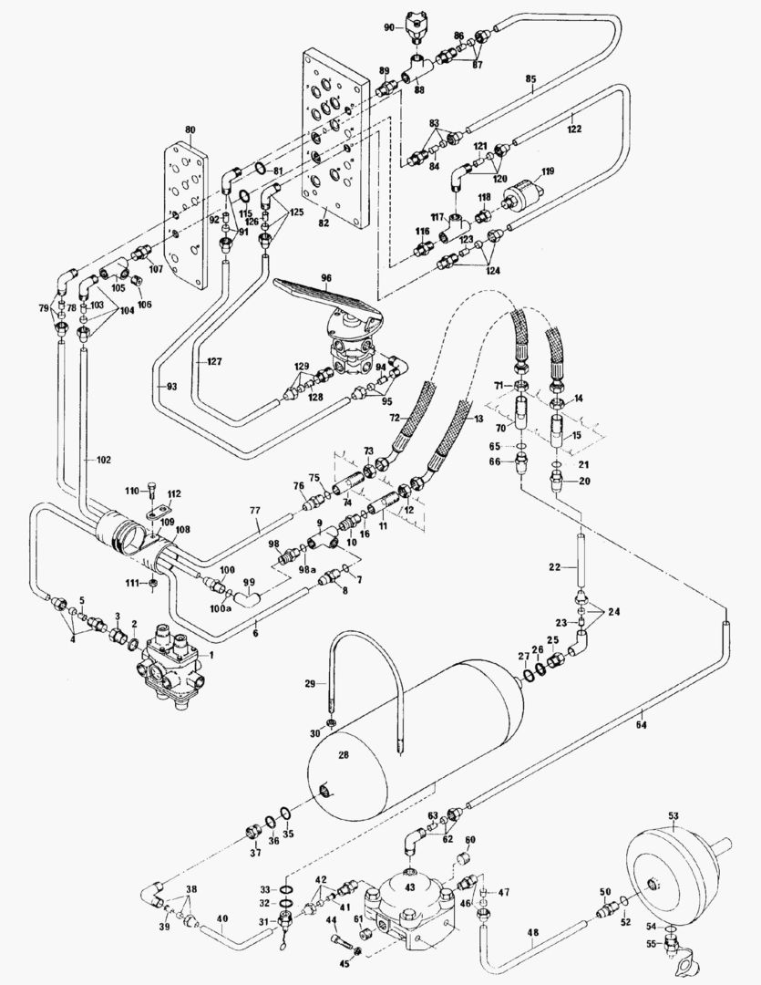 G043-11 BRAKE SYSTEM; REAR VEHICLE