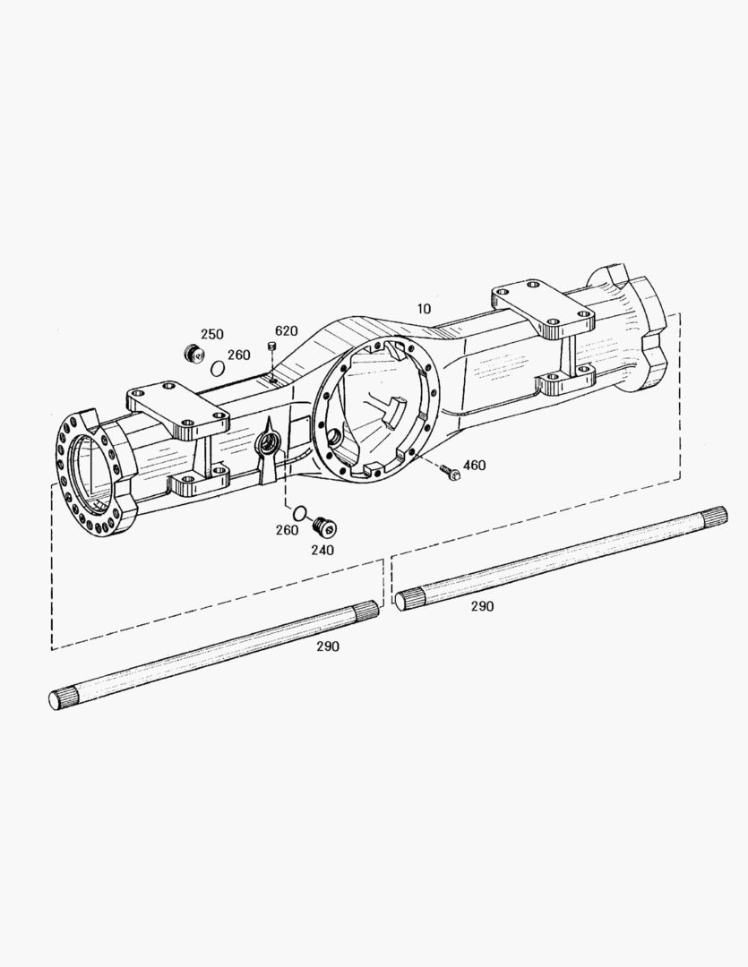 Спецтехника 4750 AXLE CASING-REAR AXLE [1001~2131] - главное фото