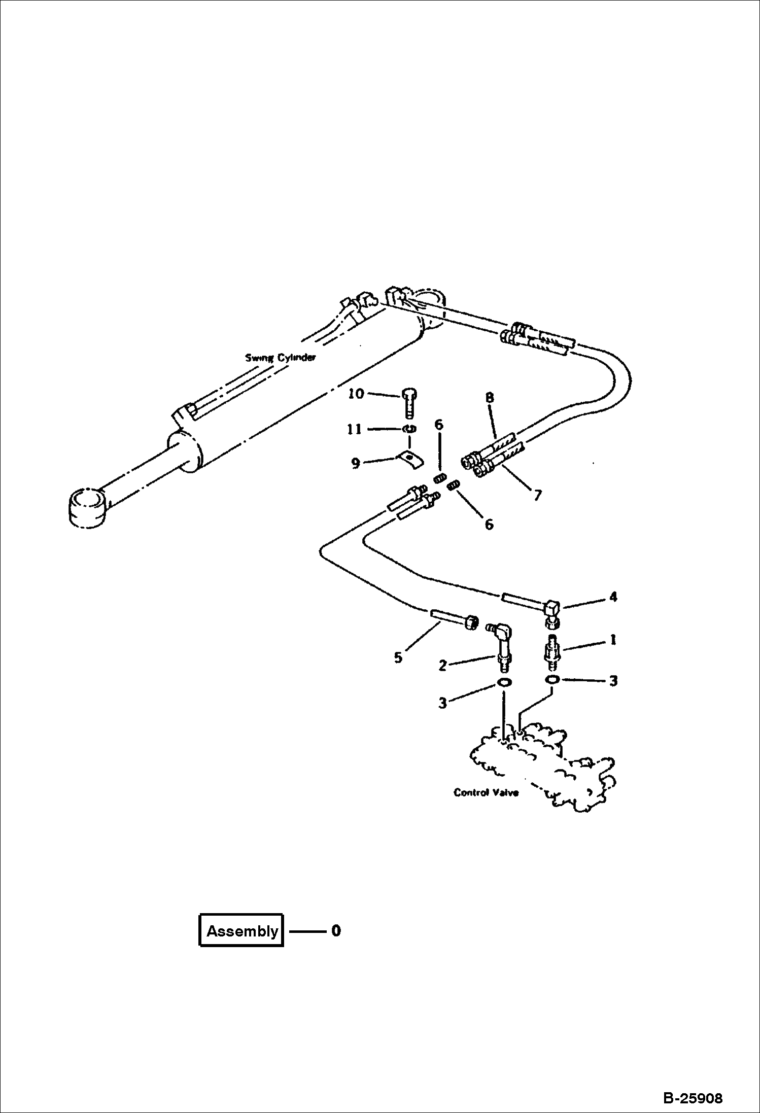 ТРУБОПРОВОД ГИДРАВЛИЧЕСКОЙ СИСТЕМЫ (ТРУБОПРОВОД ЦИЛИНДРА ПОВОРОТА)