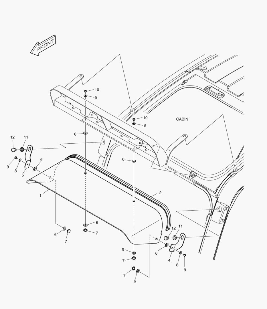 Спецтехника 6280 RAIN SHIELD & LAMP MOUNTING - главное фото