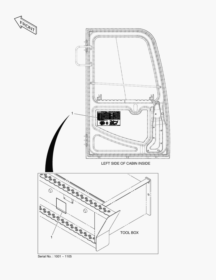 ПРЕДУПРЕЖДАЮЩАЯ ТАБЛИЧКА - СМАЗКА(ШАРНИРНЫЙ)(ЭКСПОРТИРУЕМОЕ ОБОРУДОВАНИЕ)