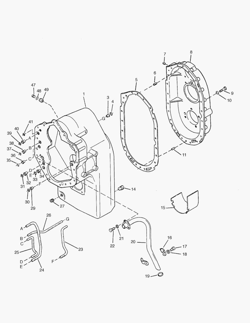 КАРТЕР КОРОБКИ ПЕРЕДАЧ и ЗАДНЯЯ КРЫШКА