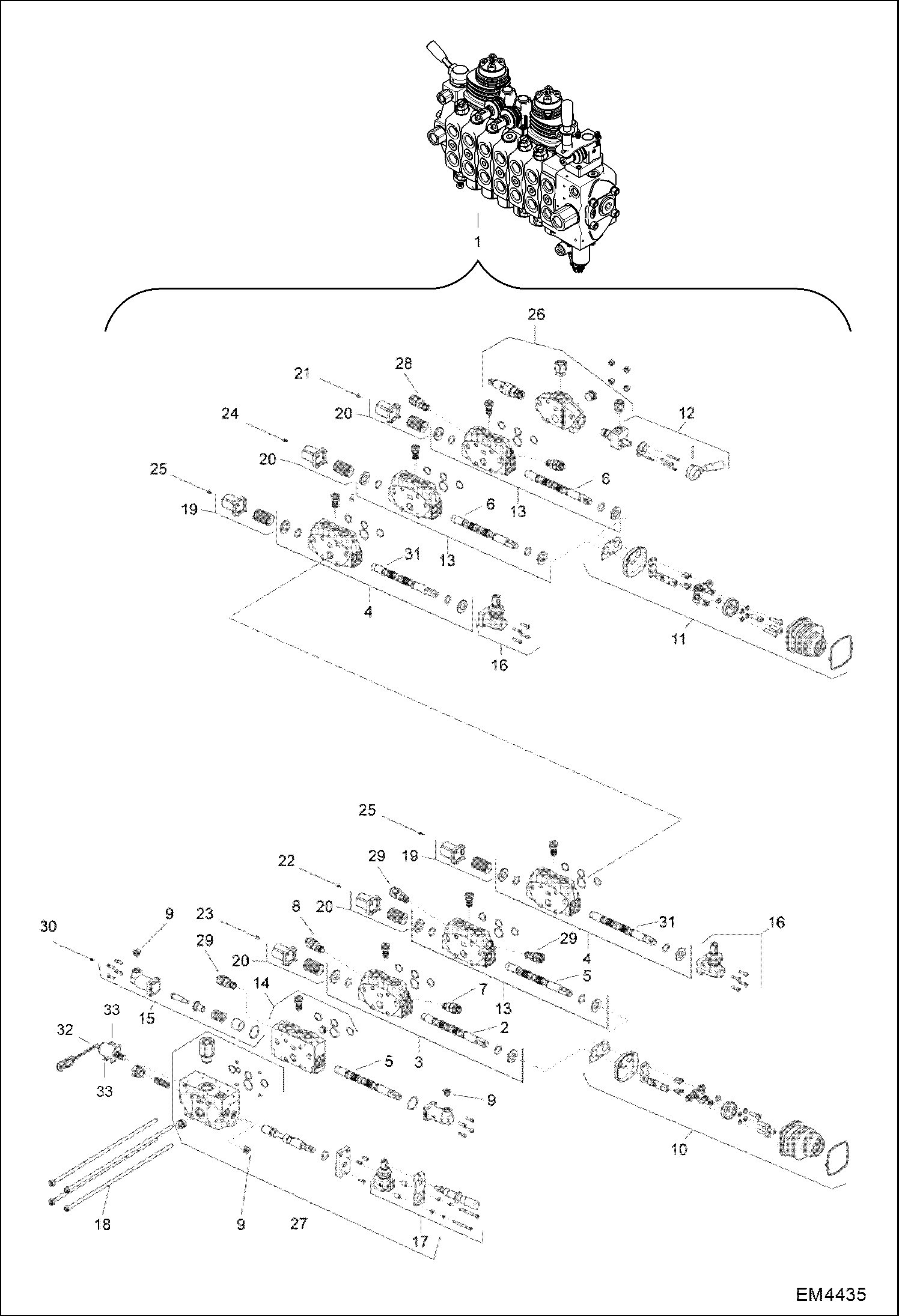 ЭКСКАВАТОР-ПОГРУЗЧИК (РАСПРЕДЕЛИТЕЛЬНОЕ УСТРОЙСТВО) (СЕРИЙНЫЙ НОМЕР A2HH00101 И ВЫШЕ, A36S00101 И ВЫШЕ)
