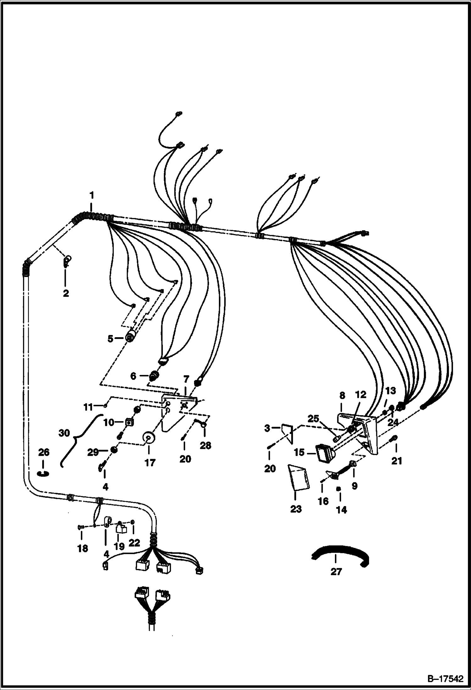 Схема ЭЛЕКТРОСХЕМА КАБИНЫ (С B.O.S.S. (ОПЦИЯ))