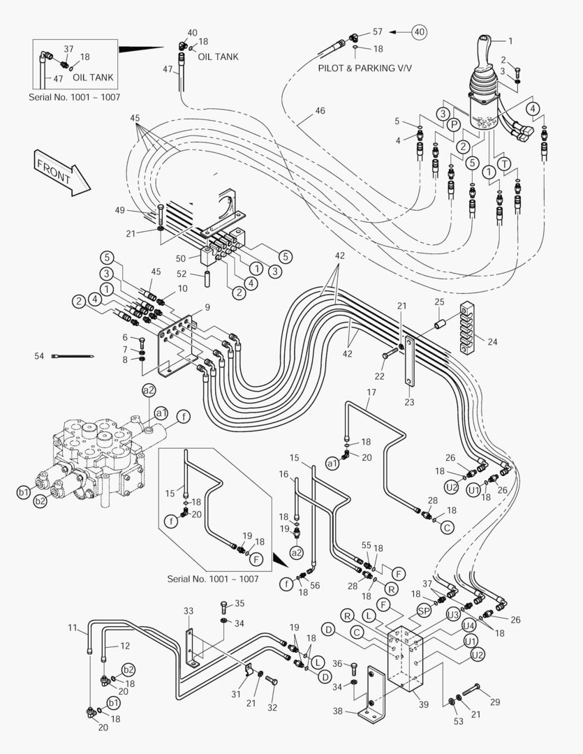 ТРУБОПРОВОД СЕРВОУПРАВЛЕНИЯ-2 КАТУШКИ