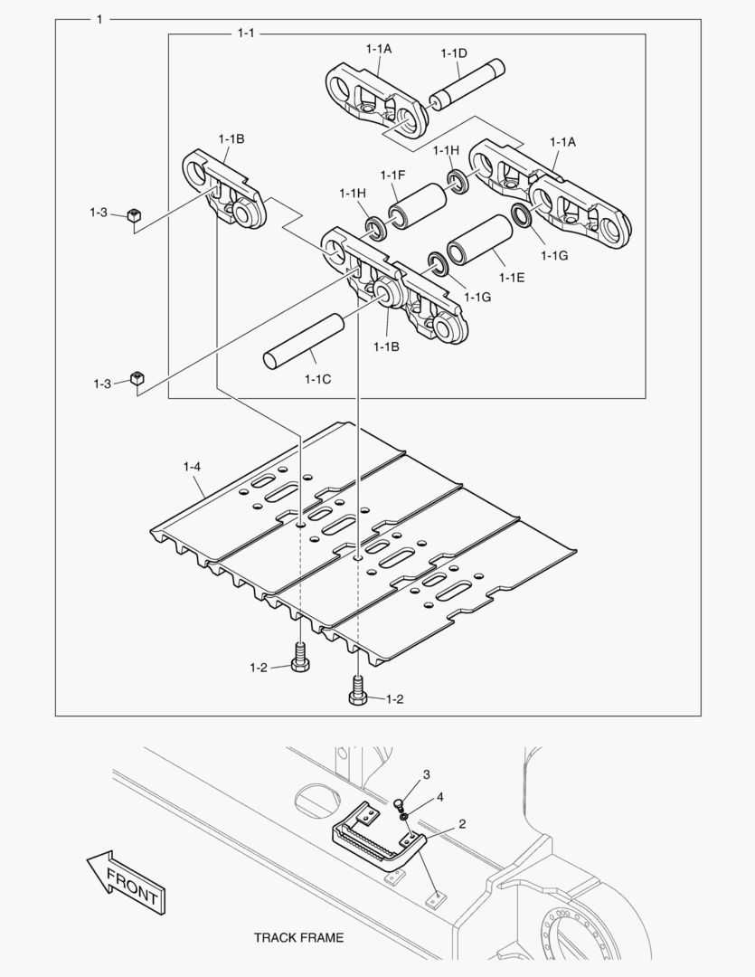 БАШМАК ГУСЕНИЦЫ В СБОРЕ - 800G