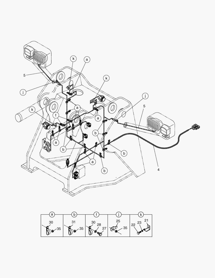ЭЛЕКТРОПРОВОДКА(3)-ПЕРЕДНЯЯ РАМА