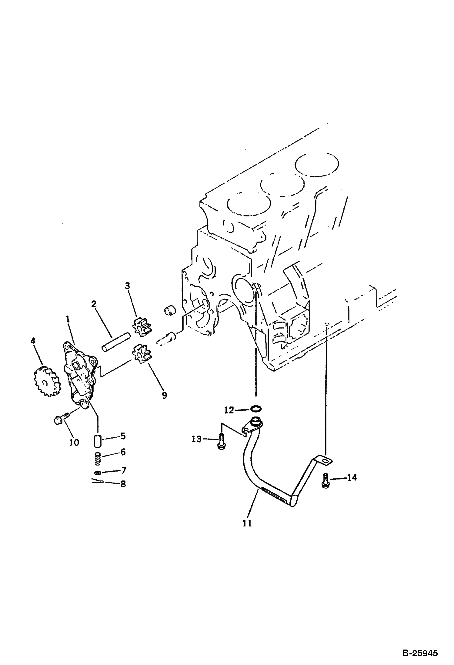 НАСОС ДЛЯ СМАЗОЧНОГО МАСЛА И ВСАСЫВАЮЩАЯ ТРУБА