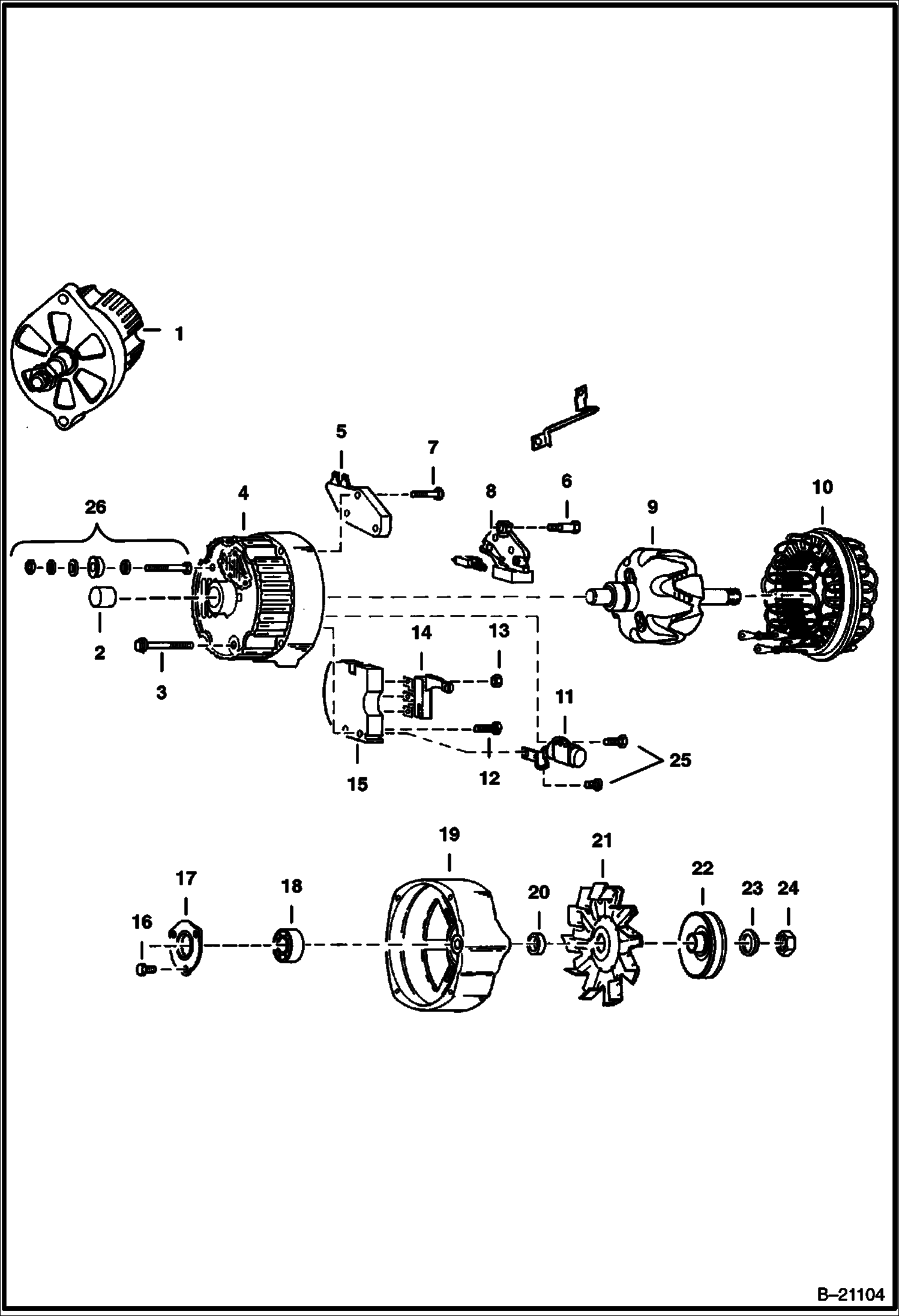ГЕНЕРАТОР ПЕРЕМЕННОГО ТОКА (DELCO 1105063 - ЗАКРЫТ)
