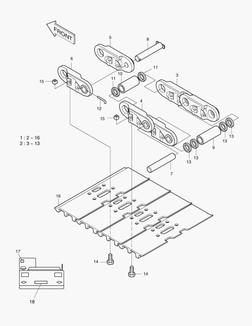 5360 TRACK SHOE ASS`Y-750G [1~113]