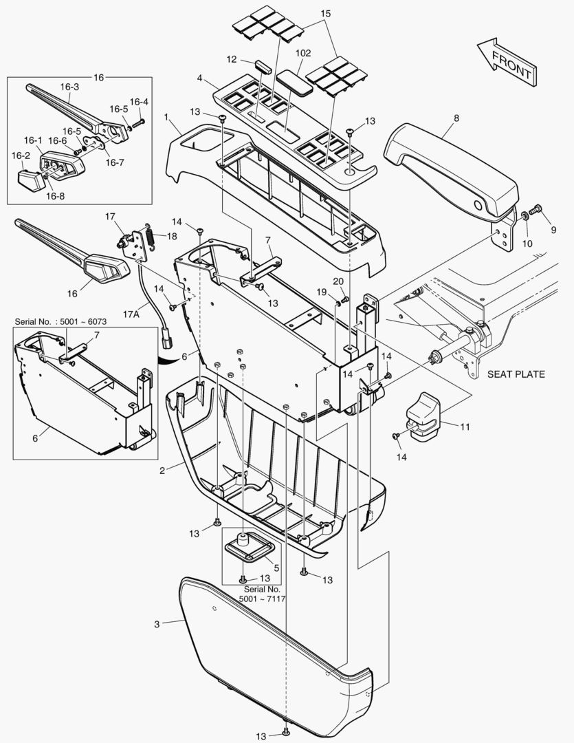 Спецтехника 7240 CONTROL STAND - L.H(ROPS) [5001~7140] - главное фото