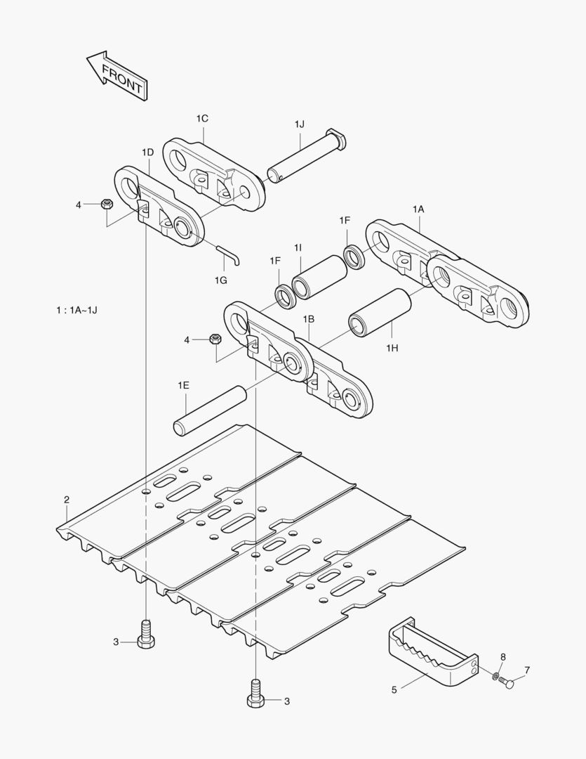 БАШМАК ГУСЕНИЦЫ В СБОРЕ-900G