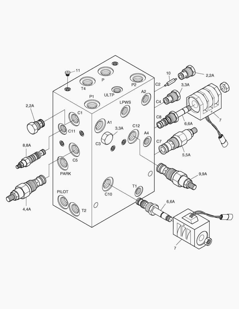 3511 PILOT-PARKING VALVE [1276~]