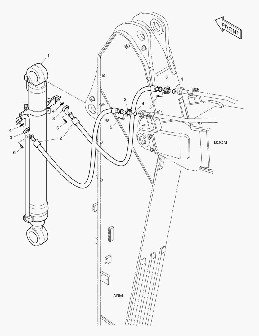 ГИДРОСИСТЕМА РУКОЯТИ - РУКОЯТЬ 3.2 м