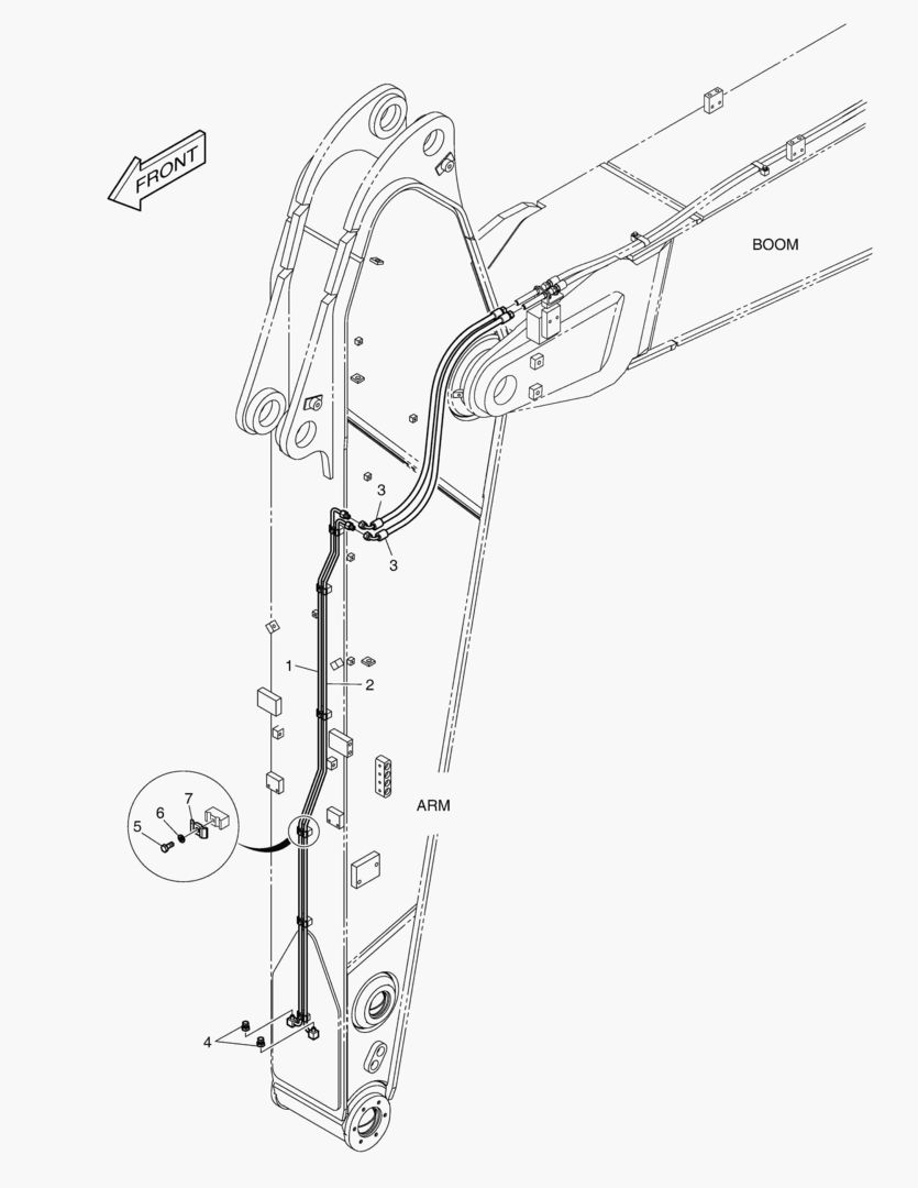 ГИДРОСИСТЕМА РУКОЯТИ - БЫСТРАЯ ПОСАДКА(РУКОЯТЬ 2.9 м)(ГИДРАВЛИЧЕСКИЙ)