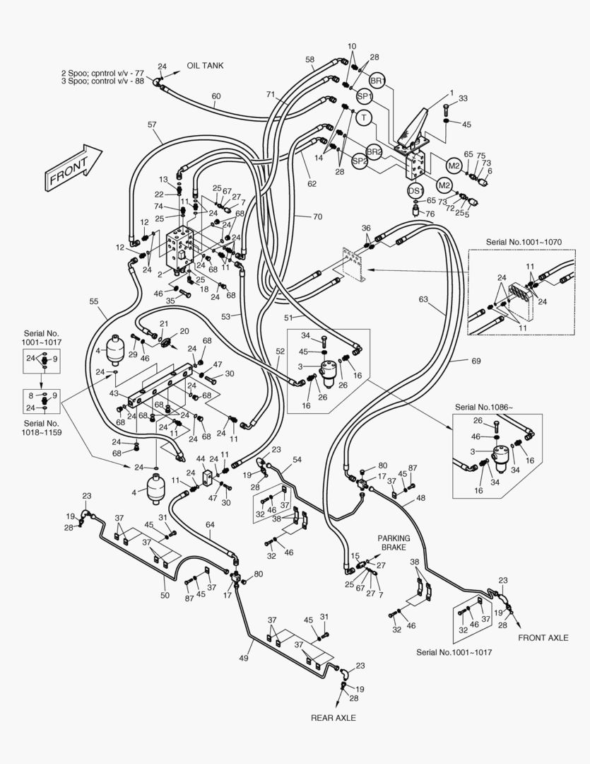 ГИДРОСИСТЕМА ТОРМОЗОВ(2)-ЛОКАЛЬНАЯ ОСЬ