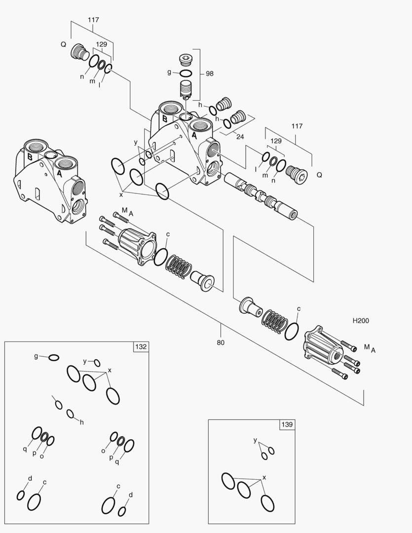 БЛОК ХОДА(ПРАВОСТРОННИЙ)-РЕГУЛИРУЮЩИЙ КЛАПАН