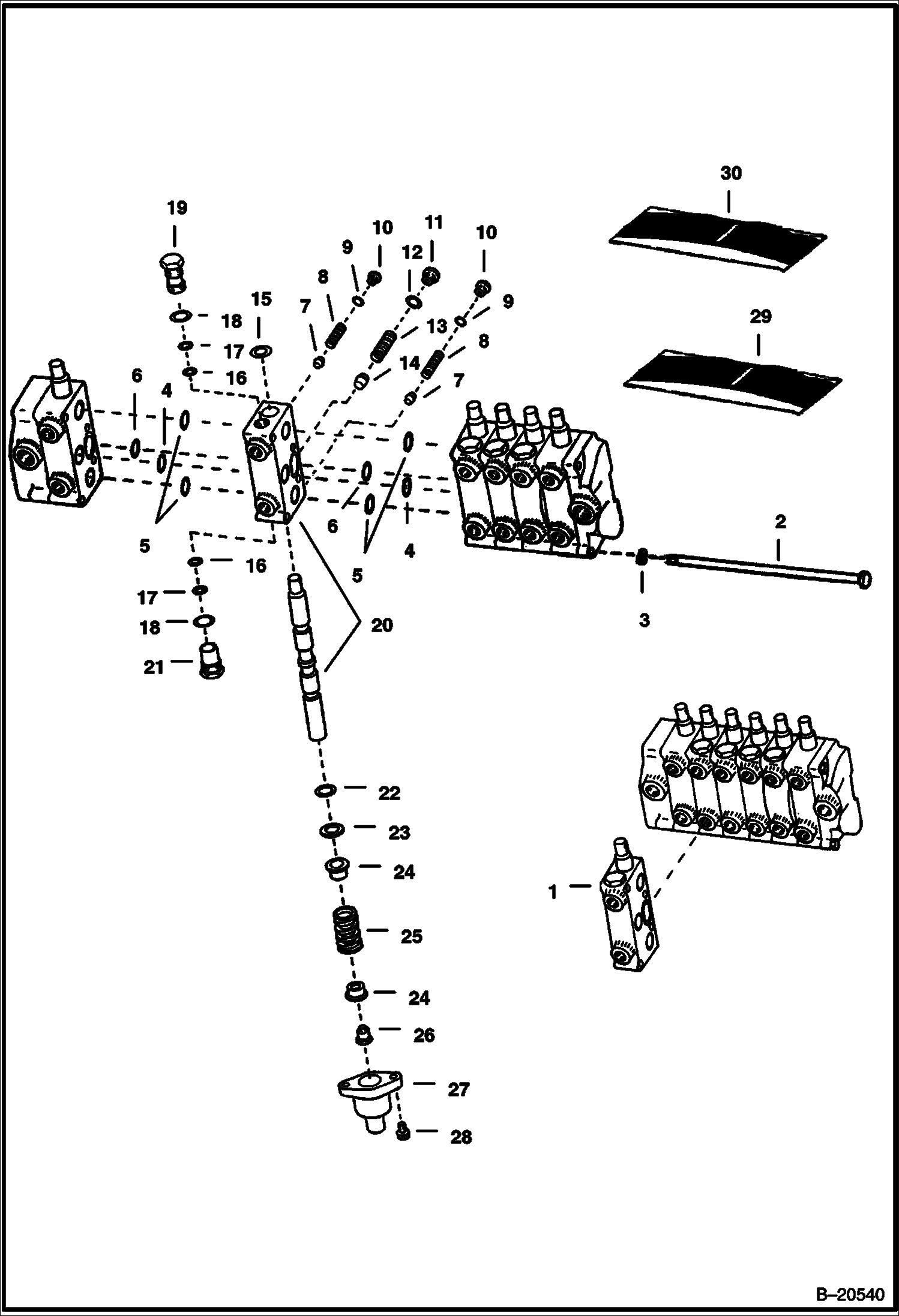 ЭКСКАВАТОР-ПОГРУЗЧИК (СЕКЦИЯ РУКОЯТИ СТРЕЛЫ ЧЕРПАКА) (914)