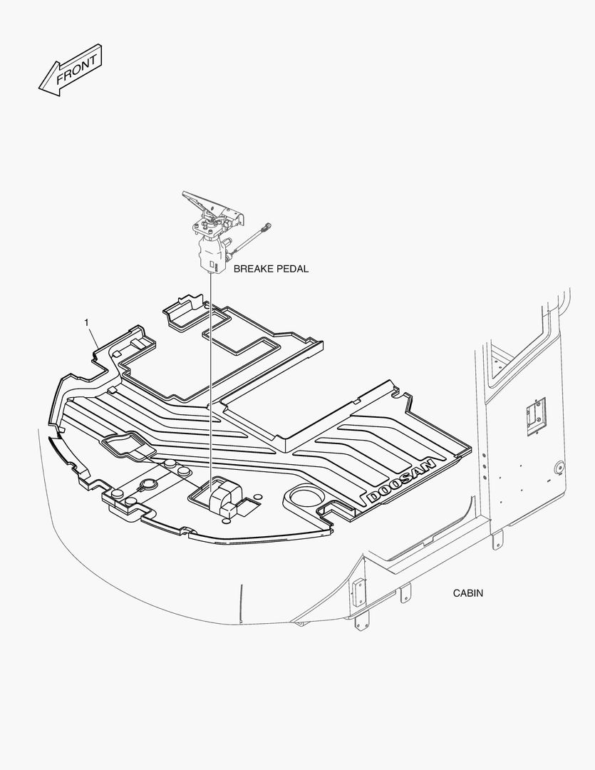 КОВРИК НА ПОЛУ КУЗОВА