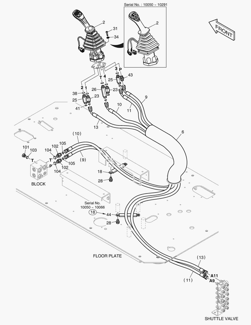 Схема ТРУБОПРОВОД СЕРВОУПРАВЛЕНИЯ(7)
