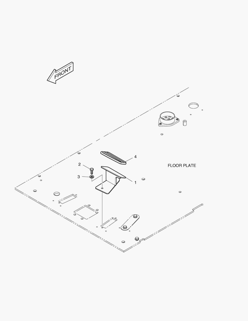 ПОДСТАВКА ДЛЯ НОГ - ЛЕВОСТОРОННИЙ