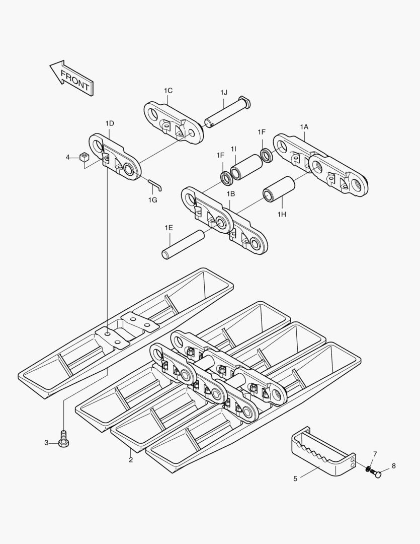 БАШМАК ГУСЕНИЦЫ В СБОРЕ-910T