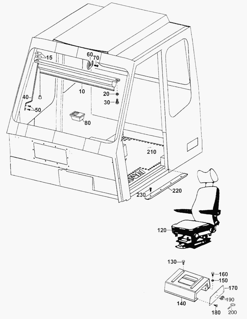 G075-17 CABIN; EQUIPMENT INTERNALLY