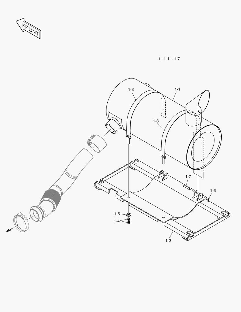 6980 MUFFLER - FOR BRASIL