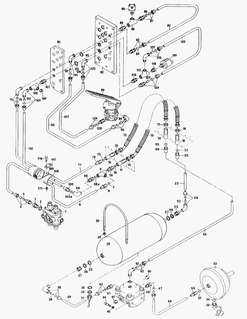 G043-1 BRAKE SYSTEM; REAR VEHICLE