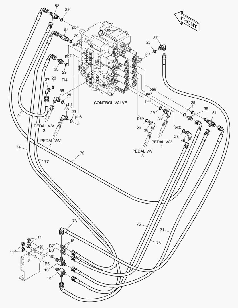 ТРУБОПРОВОД СЕРВОУПРАВЛЕНИЯ(4)