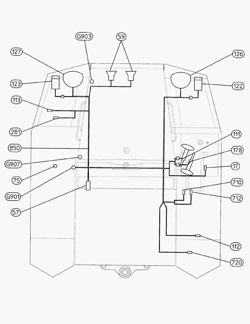 G065-3 ELECTRICAL SYSTEM; FRONT FRAME