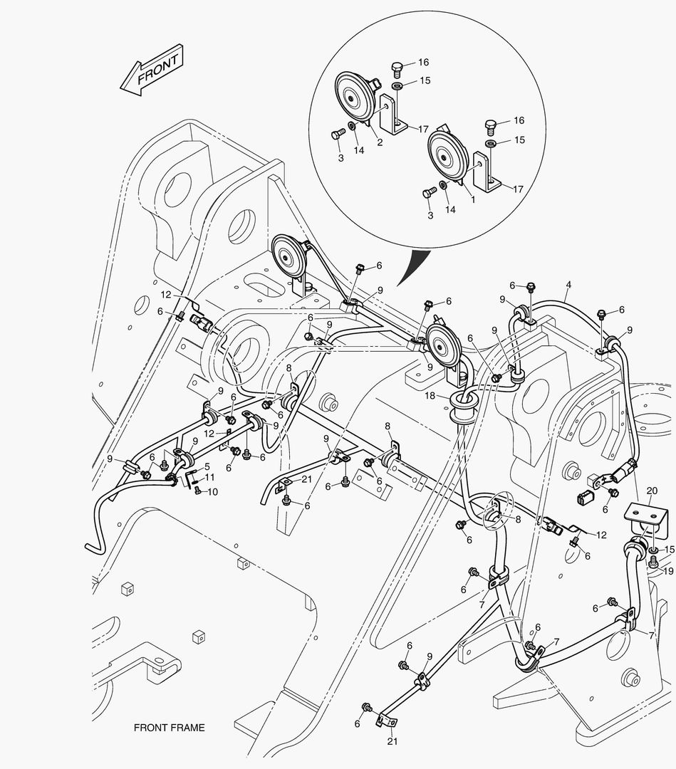 1590 ELECTRIC PARTS - FRONT [10001~10116]