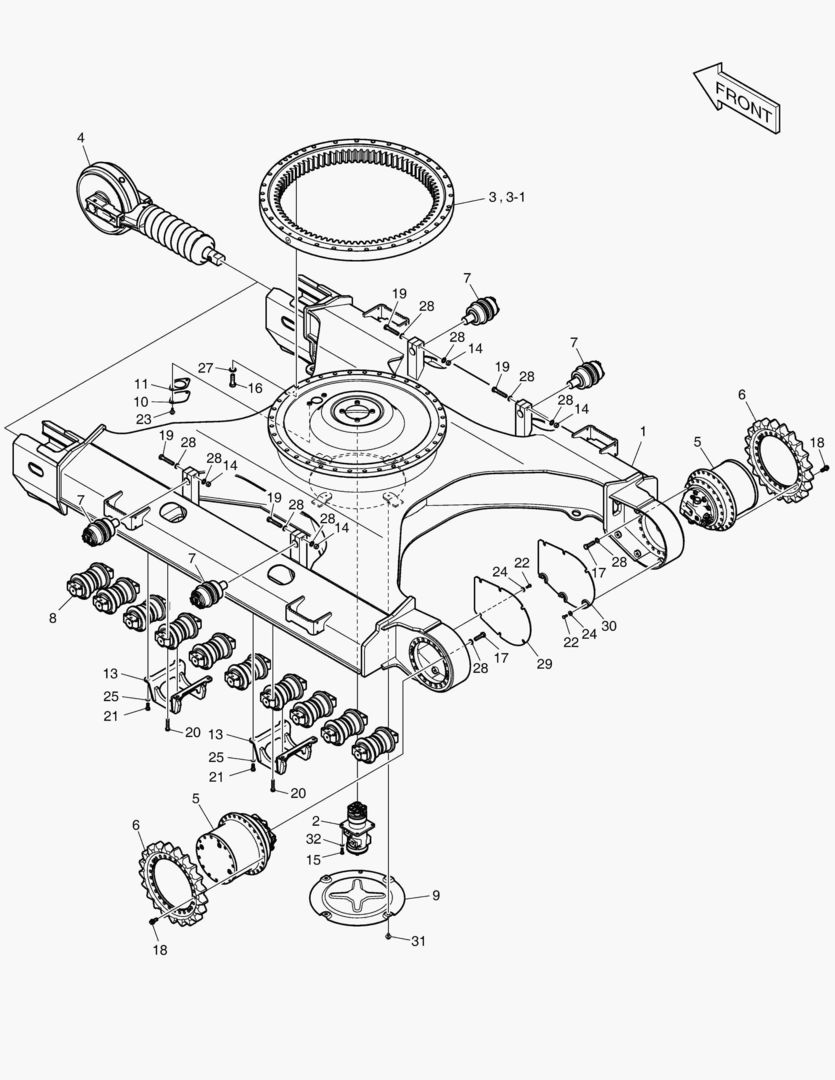 РАМА ГУСЕНИЦЫ
