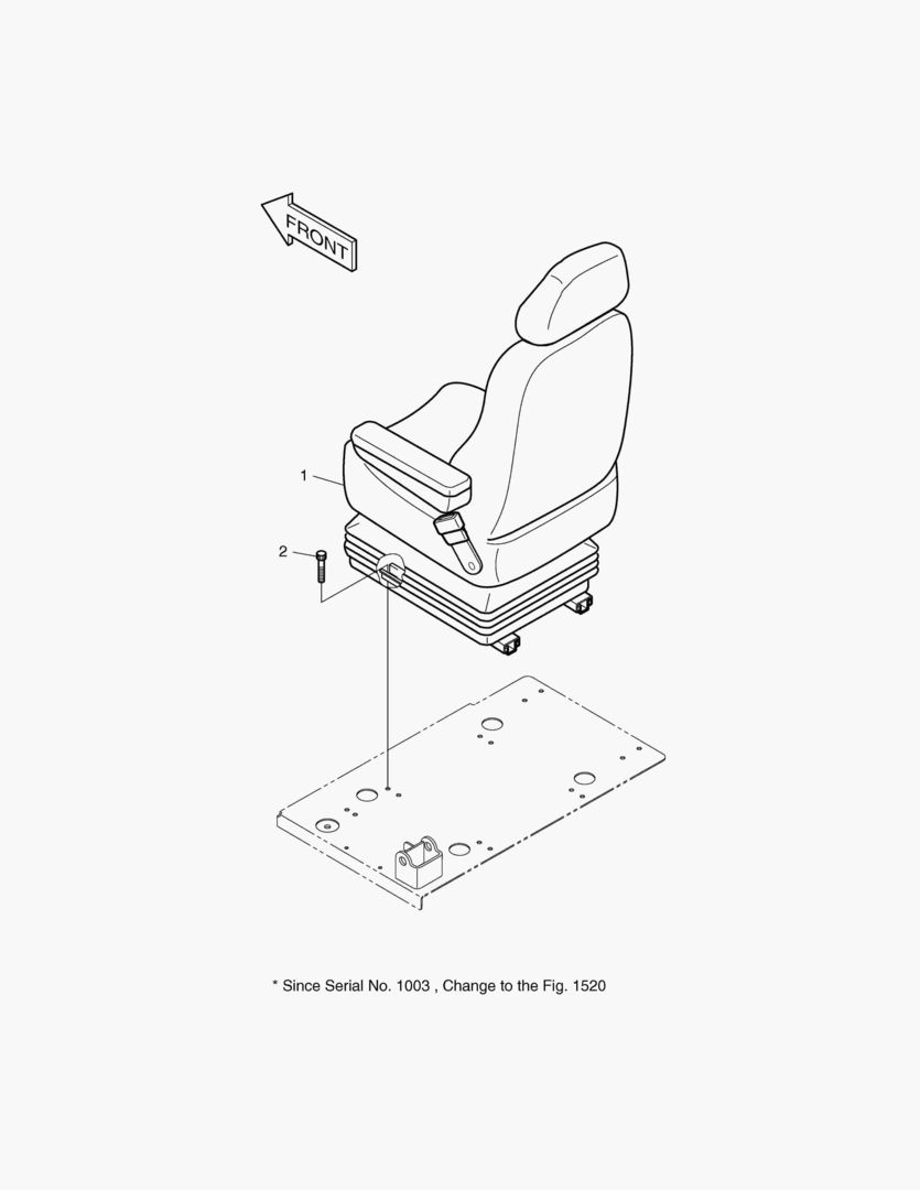 1530 SEAT MOUNTING-EXCEPT EUROPE & U.S.A [1001~1002]