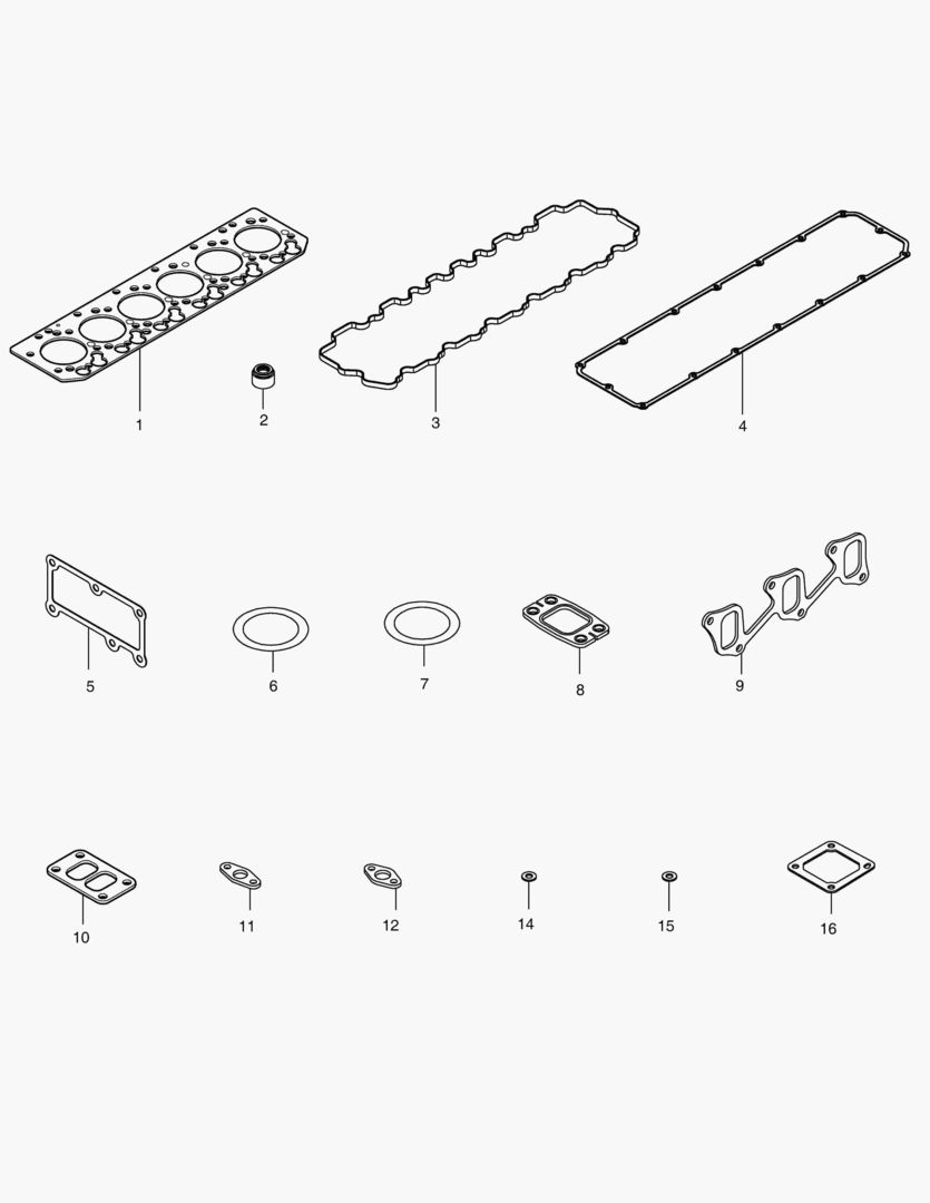 041 OVERHAUL GASKET KIT - TOP