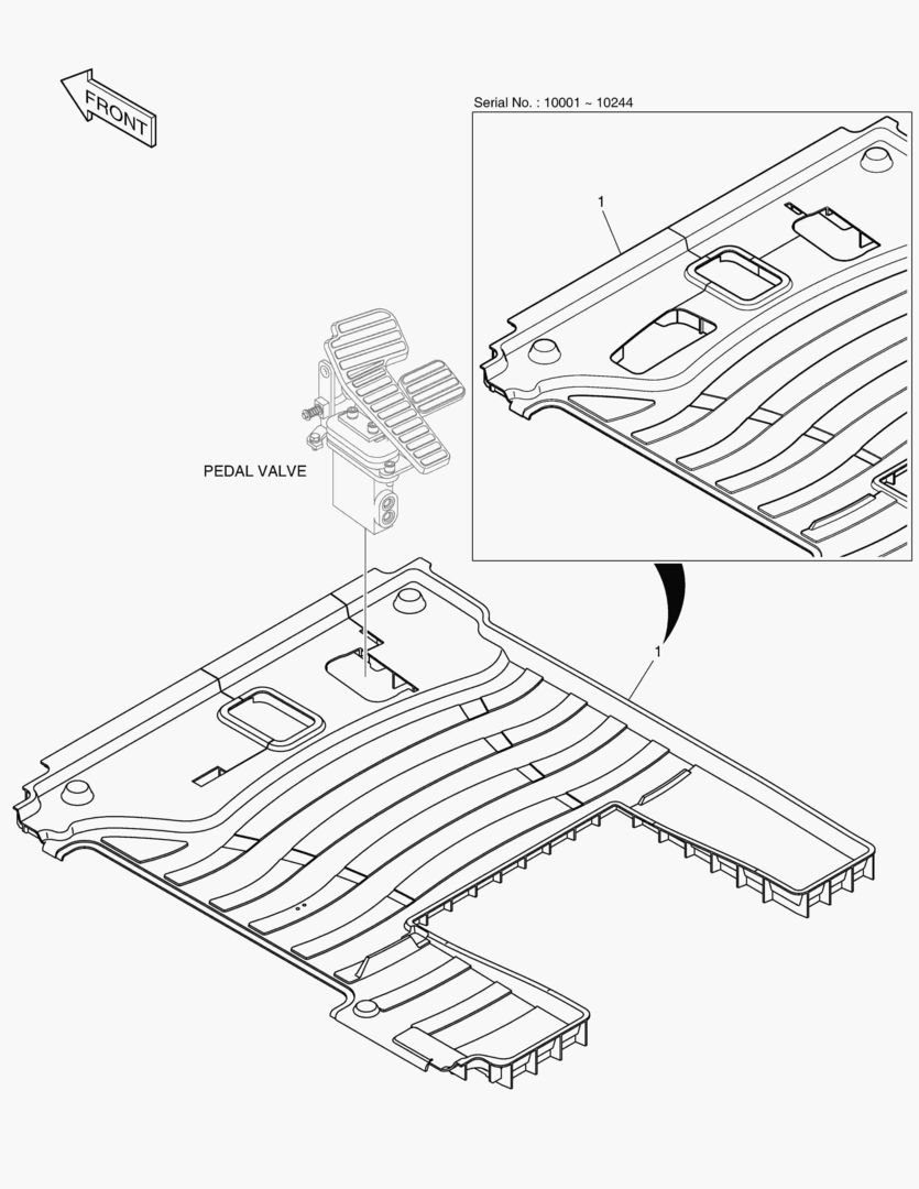 КОВРИК НА ПОЛУ КУЗОВА